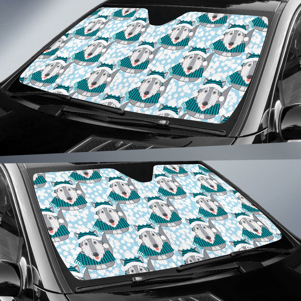Alaskan Malamute Pattern Print Design 01 Car Sun Shade-JORJUNE.COM