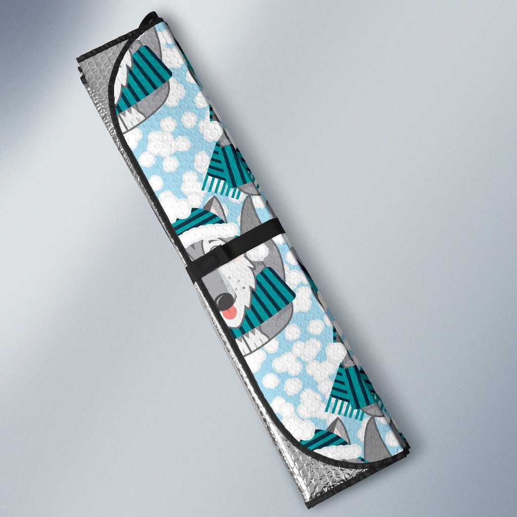 Alaskan Malamute Pattern Print Design 01 Car Sun Shade-JORJUNE.COM