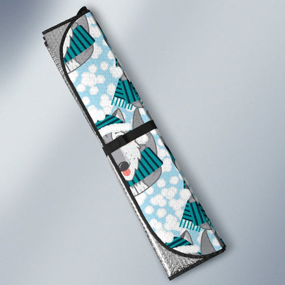 Alaskan Malamute Pattern Print Design 01 Car Sun Shade-JORJUNE.COM