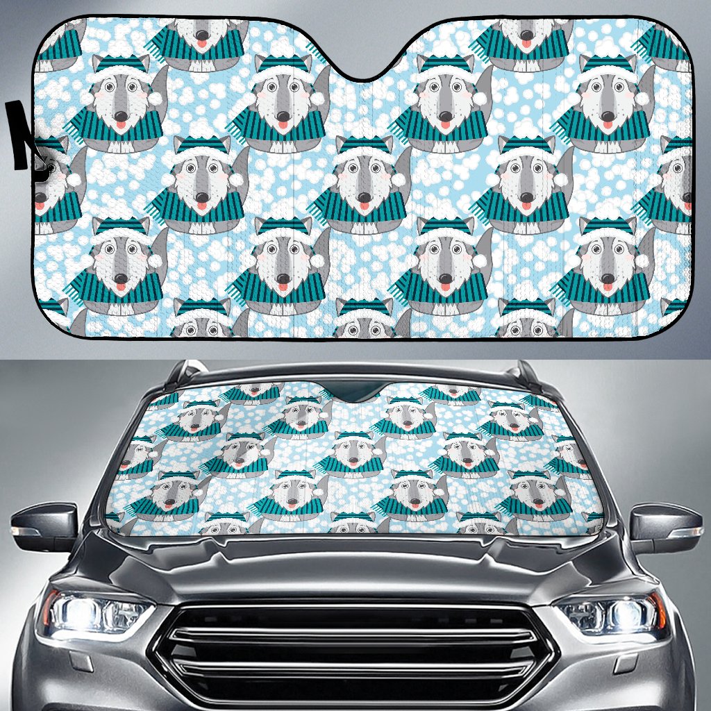 Alaskan Malamute Pattern Print Design 01 Car Sun Shade-JORJUNE.COM