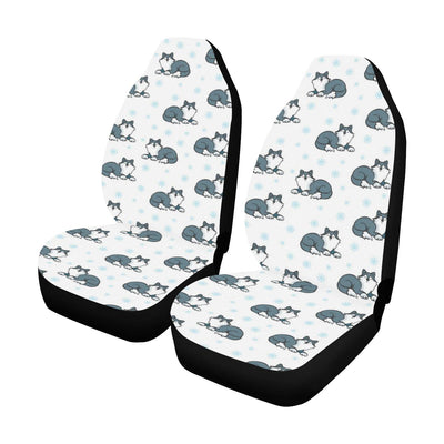 Alaskan Malamute Pattern Print Design 03 Car Seat Covers (Set of 2)-JORJUNE.COM