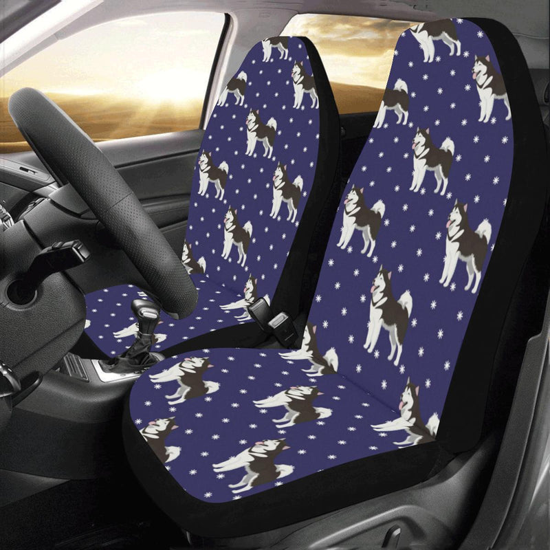 Alaskan Malamute Pattern Print Design 04 Car Seat Covers (Set of 2)-JORJUNE.COM