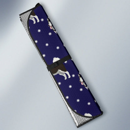 Alaskan Malamute Pattern Print Design 04 Car Sun Shade-JORJUNE.COM