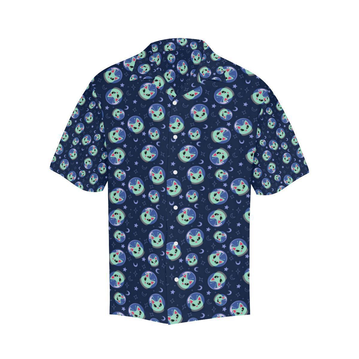 Alien Cat Hawaiian Shirt-JORJUNE.COM