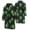 Alien Green Neon Pattern Print Design 01 Men Bathrobe-JORJUNE.COM