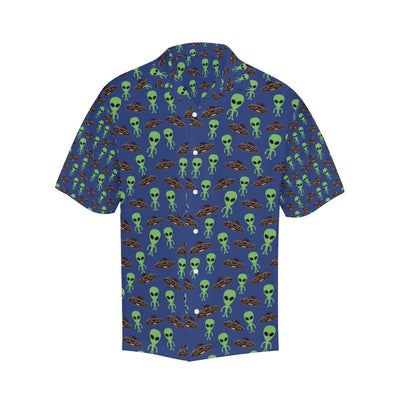 Alien Green UFO Pattern Hawaiian Shirt-JORJUNE.COM