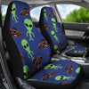 Alien Green UFO Pattern Universal Fit Car Seat Covers