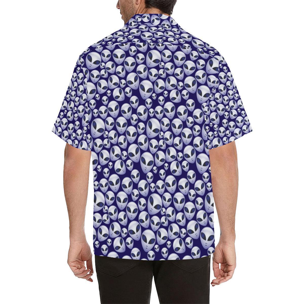 Alien Head Extraterrestrial Hawaiian Shirt-JORJUNE.COM