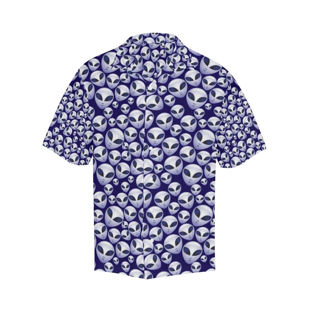 Alien Head Extraterrestrial Hawaiian Shirt-JORJUNE.COM