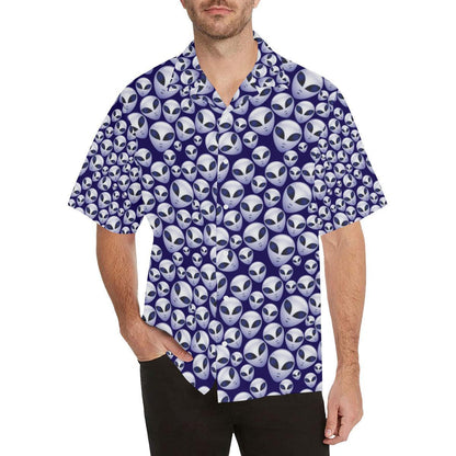 Alien Head Extraterrestrial Hawaiian Shirt-JORJUNE.COM