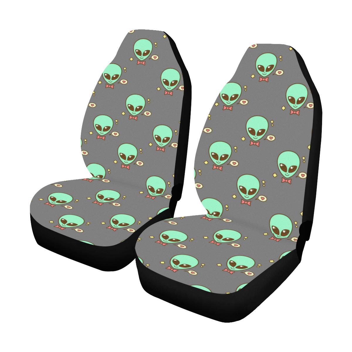 Alien Pattern Print Design 02 Car Seat Covers (Set of 2)-JORJUNE.COM