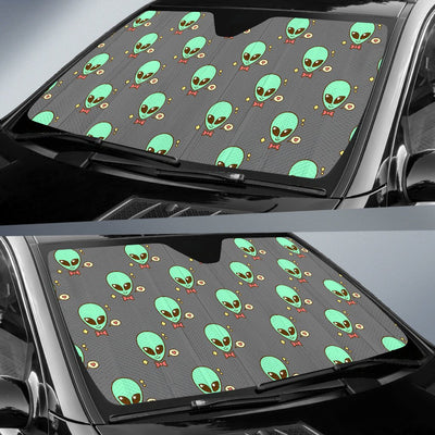 Alien Pattern Print Design 02 Car Sun Shade-JORJUNE.COM