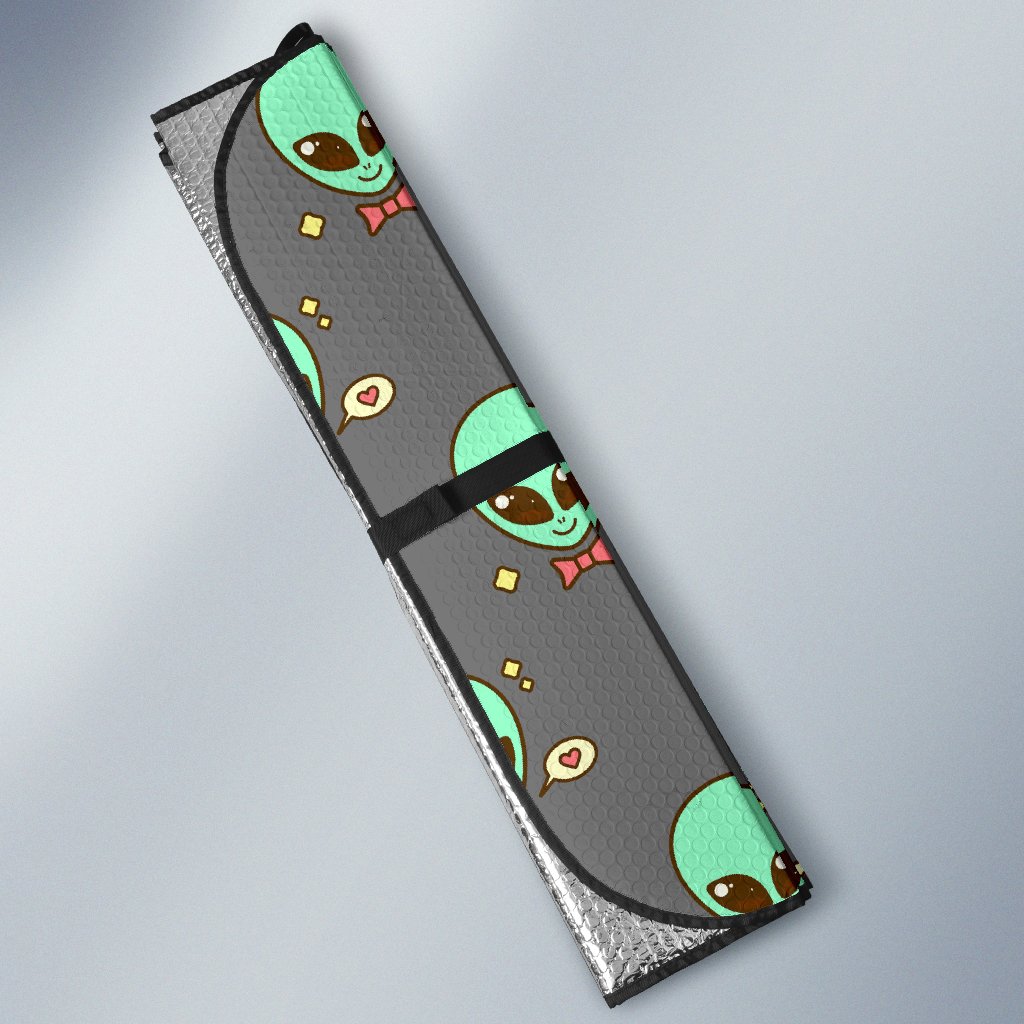 Alien Pattern Print Design 02 Car Sun Shade-JORJUNE.COM