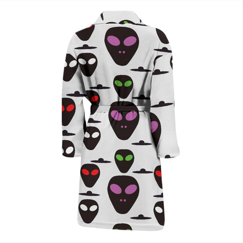 Alien Pattern Print Design 06 Men Bathrobe-JORJUNE.COM