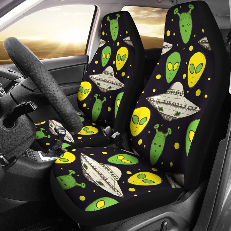 Alien UFO Pattern Universal Fit Car Seat Covers