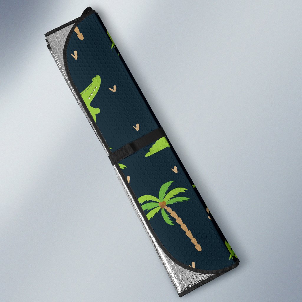 Alligator Pattern Print Design 02 Car Sun Shade-JORJUNE.COM