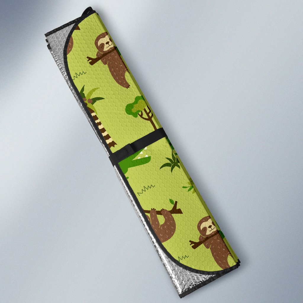 Alligator Pattern Print Design 04 Car Sun Shade-JORJUNE.COM