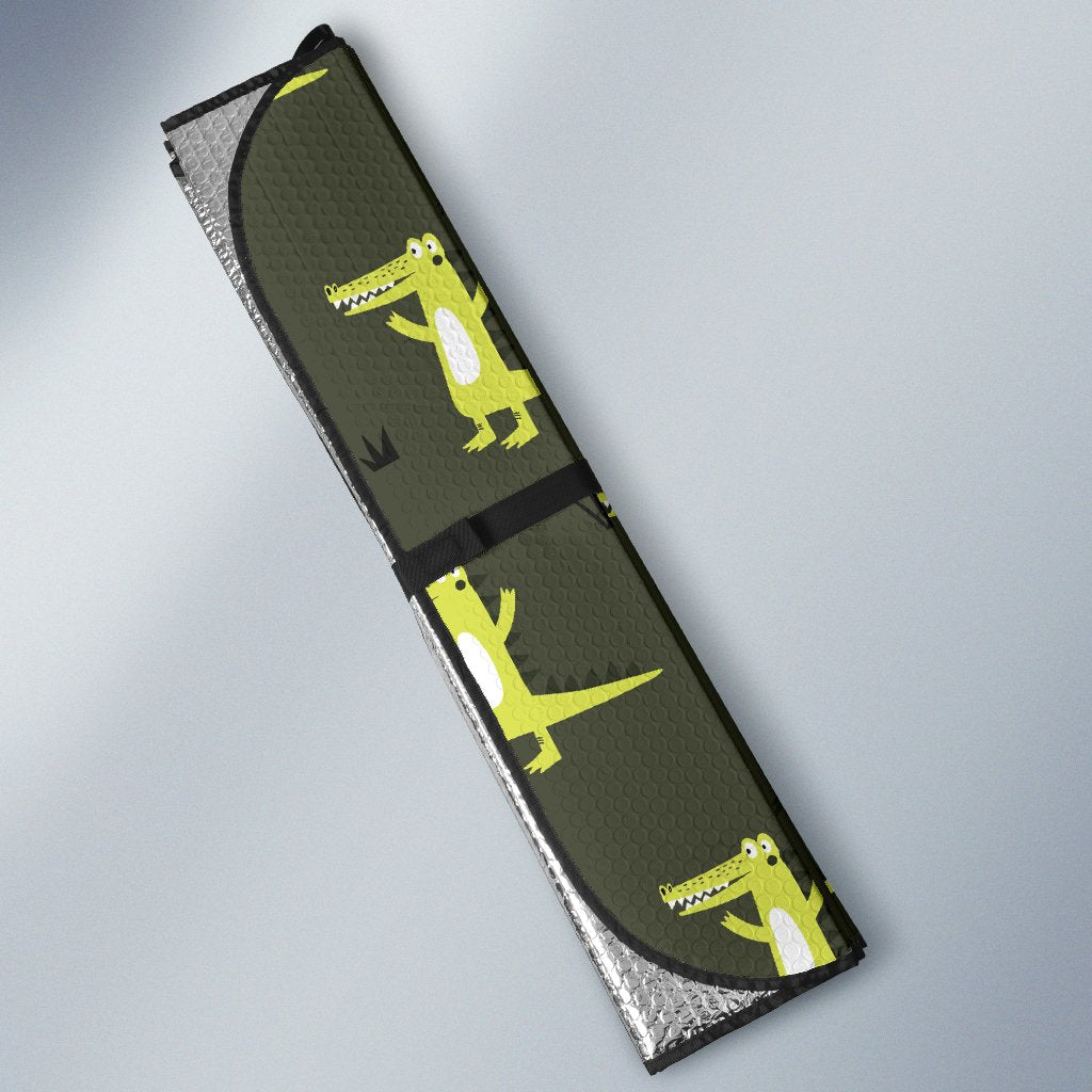 Alligator Pattern Print Design 05 Car Sun Shade-JORJUNE.COM