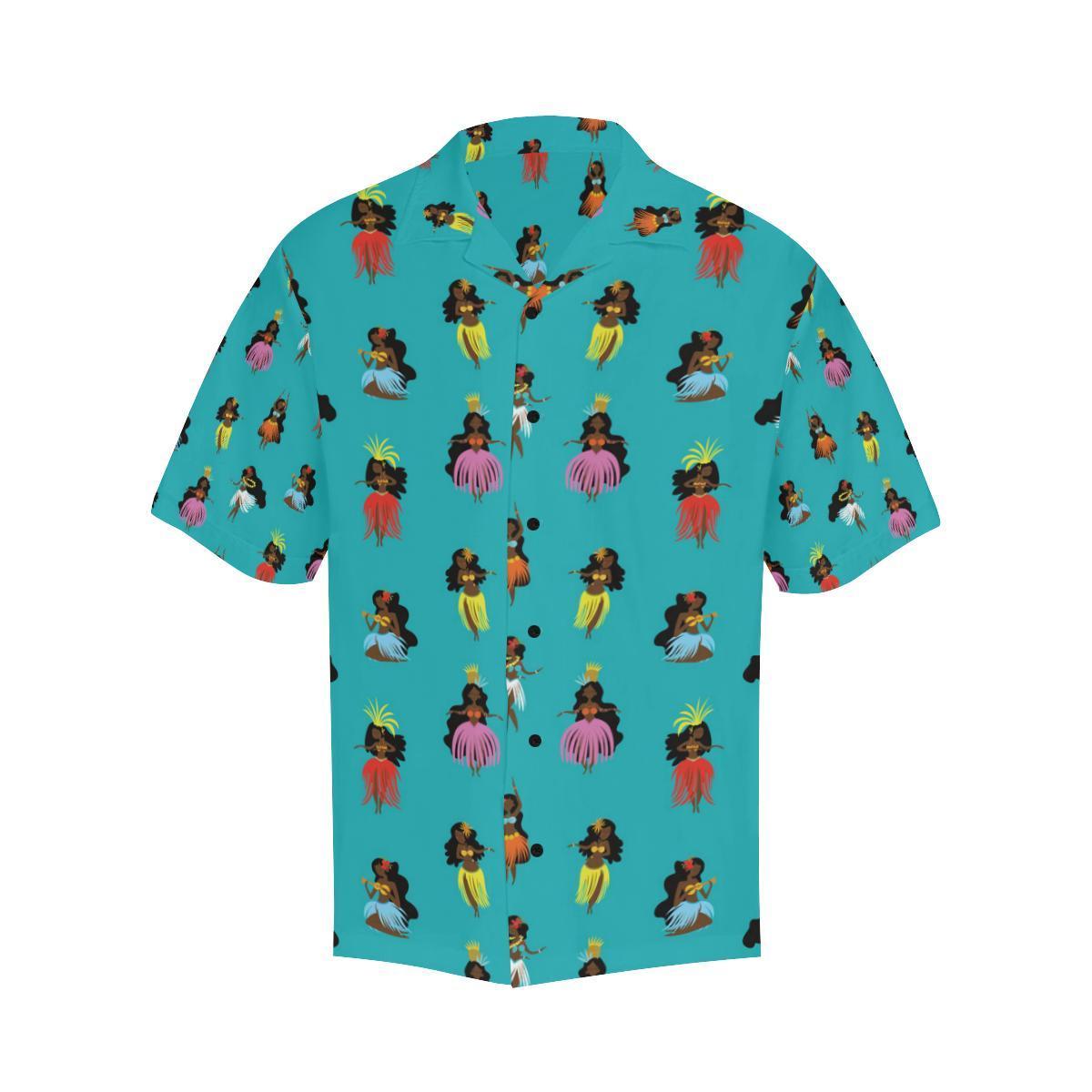 Aloha Hawaiian girl Dance Men Hawaii Shirt