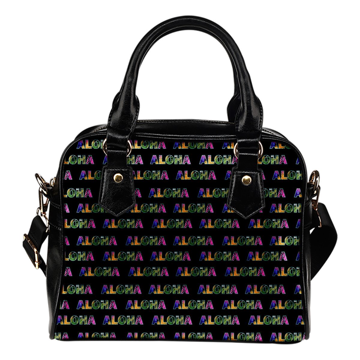 Aloha Hawaii Neon Leather Shoulder Handbag