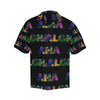 Aloha Hawaii Neon Men's All Over Print V-Neck Shirt (Model T58)