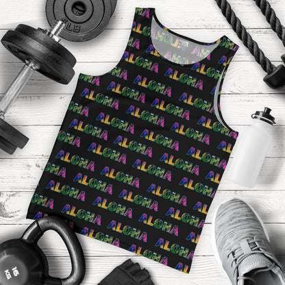 Aloha Hawaii Neon Men Tank Top