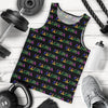 Aloha Hawaii Neon Men Tank Top