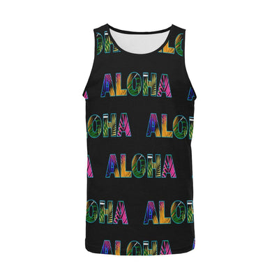 Aloha Hawaii Neon Men Tank Top