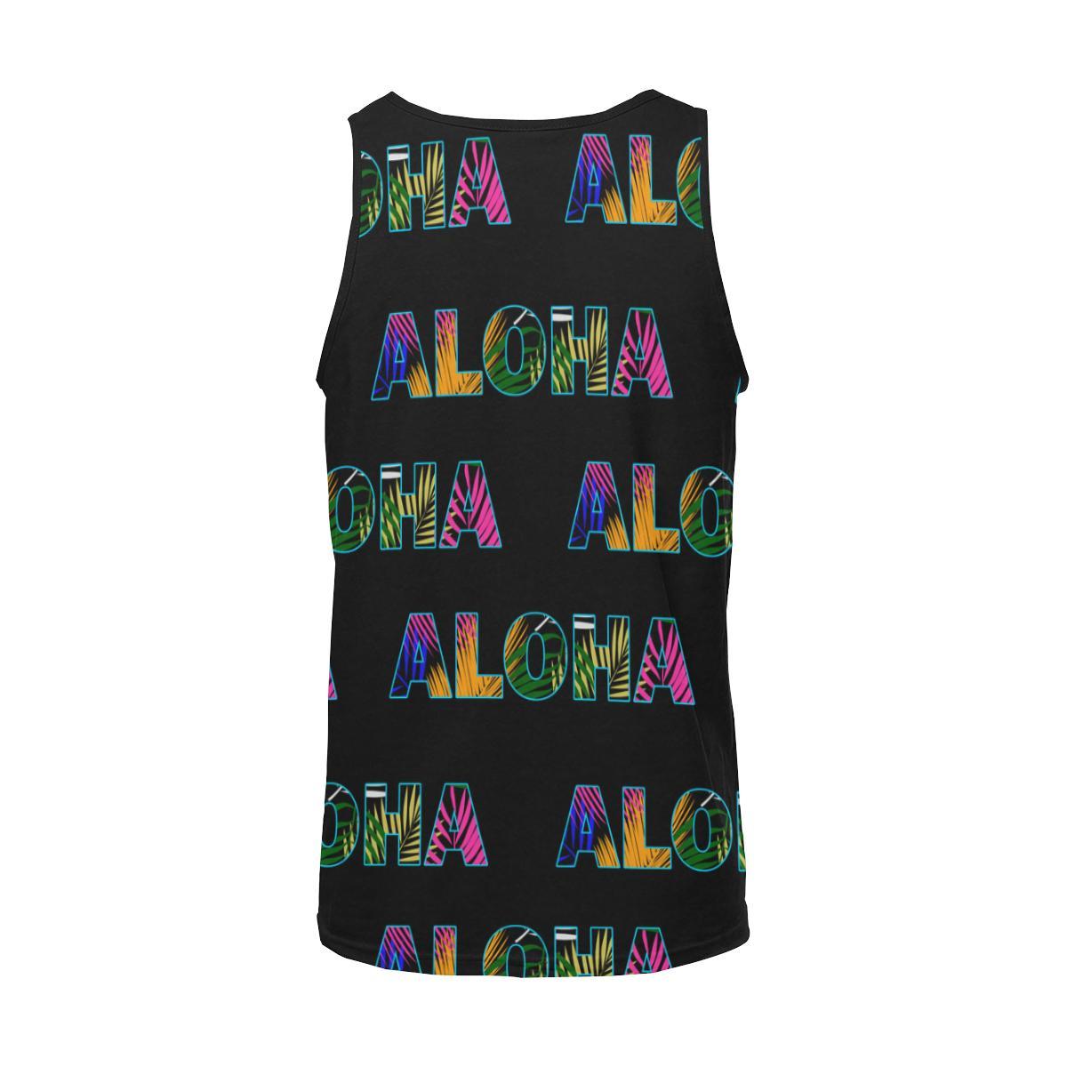 Aloha Hawaii Neon Men Tank Top