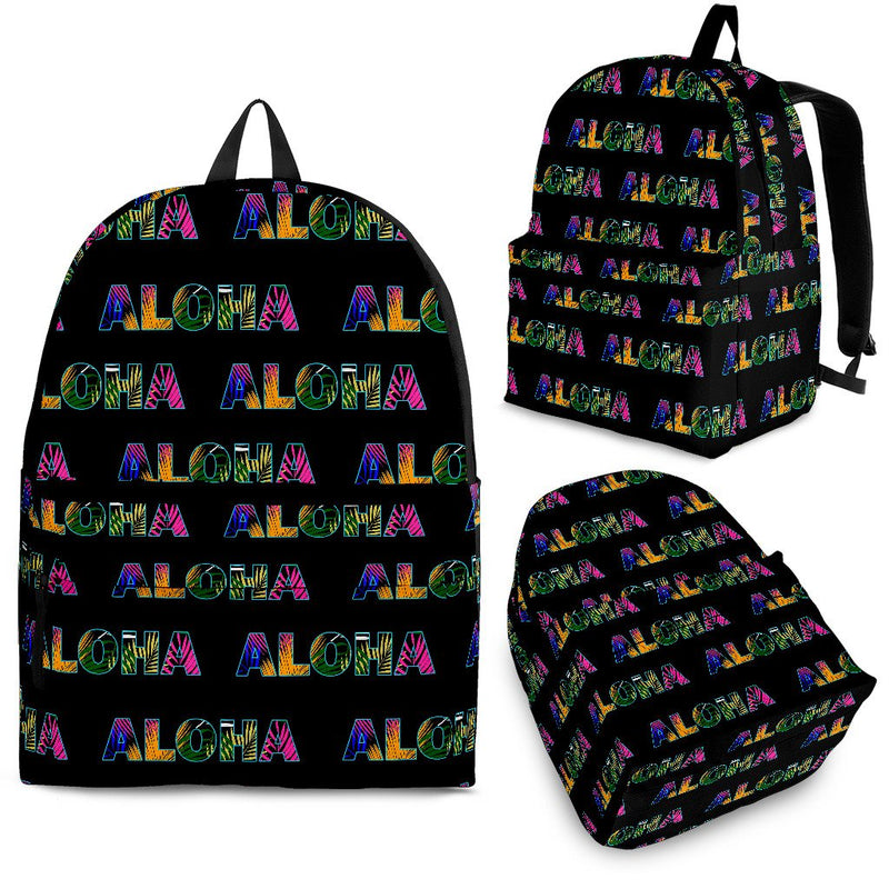 Aloha Hawaii Neon Premium Backpack