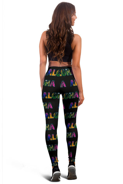 Aloha Hawaii Neon Women Leggings