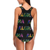 Aloha Hawaii Neon Women One Piece Swimsuit