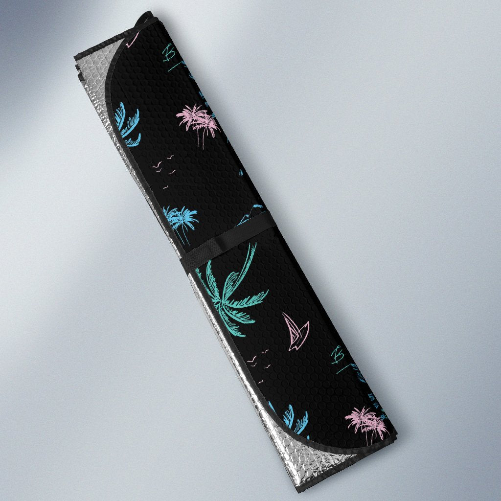 Aloha Hawaii Pattern Print Design 03 Car Sun Shade-JORJUNE.COM