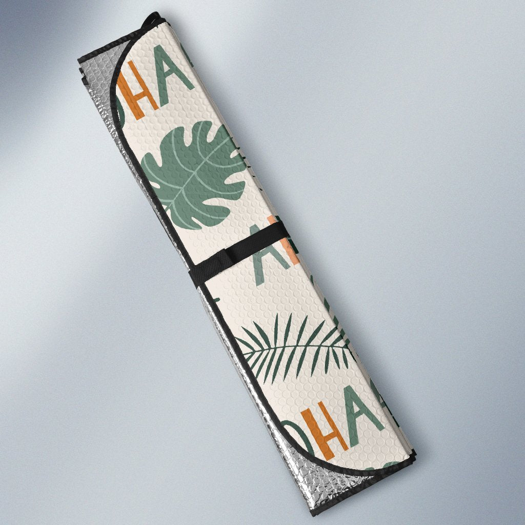 Aloha Hawaii Pattern Print Design 05 Car Sun Shade-JORJUNE.COM
