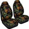 Aloha Hawaii Time Design Themed Print Universal Fit Car Seat Covers