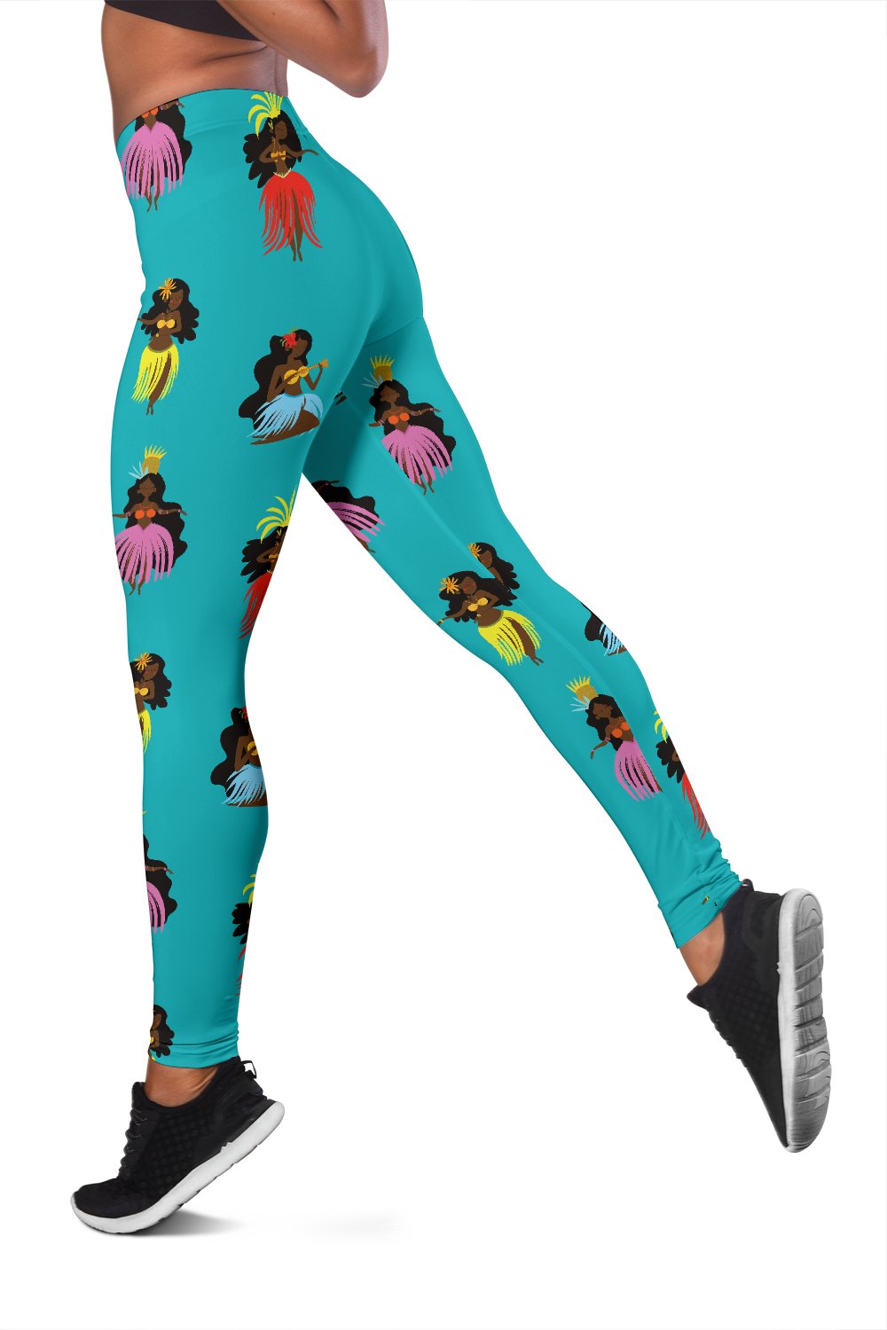 Aloha Hawaiian Girl Dance Women Leggings