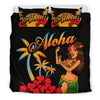 Aloha Hawaiian Girl Duvet Cover Bedding Set