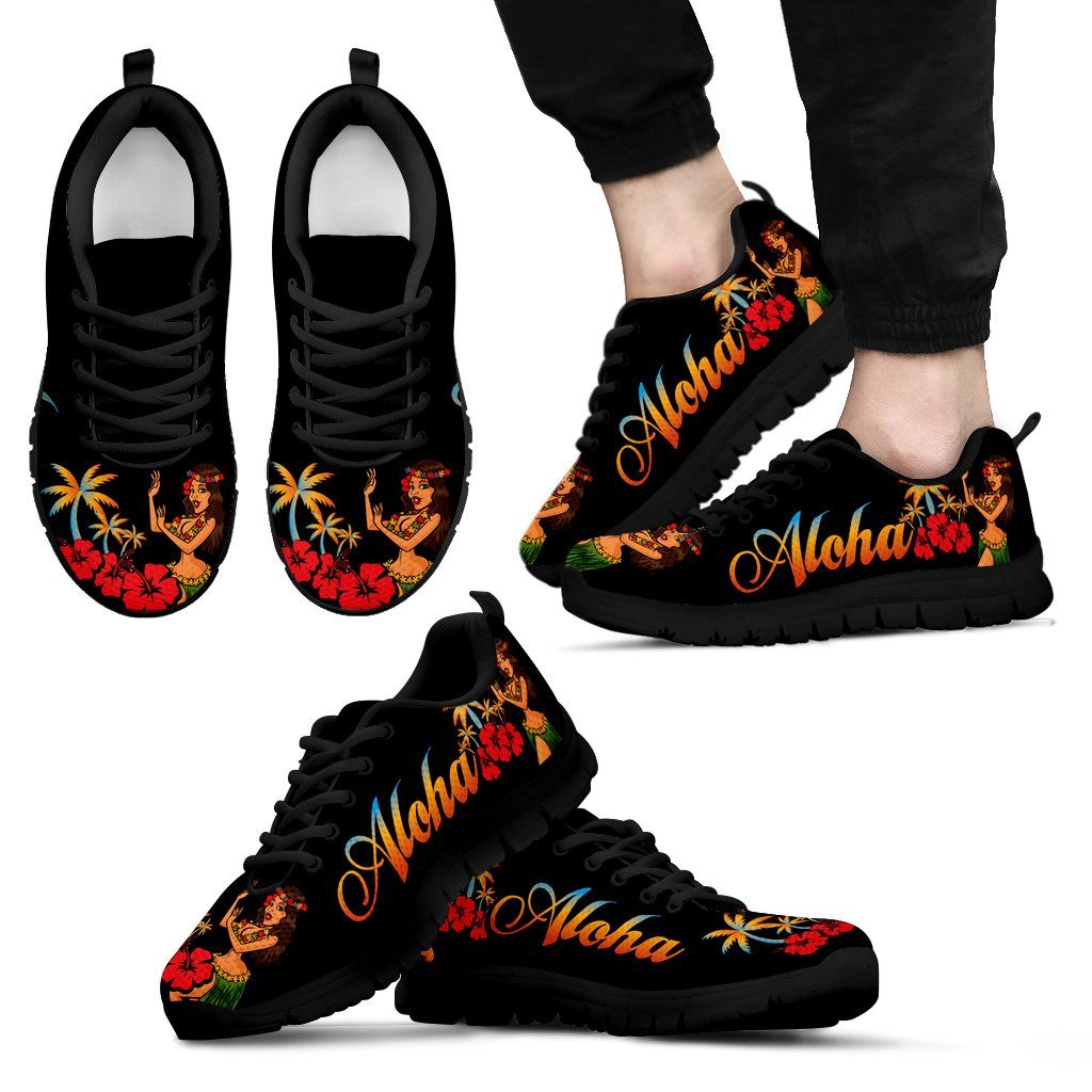 Aloha Hawaiian Girl Men Sneakers