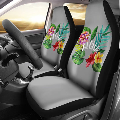 Aloha Hawaiian tropical flower Universal Fit Car Seat Covers