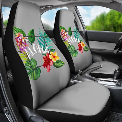 Aloha Hawaiian tropical flower Universal Fit Car Seat Covers