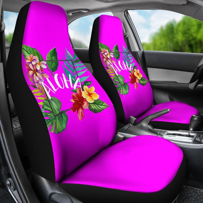 Aloha Hawaiian tropical flower Universal Fit Car Seat Covers