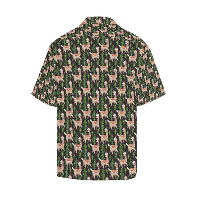 Alpaca Cactus Design Themed Print Hawaiian Shirt-JORJUNE.COM