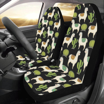 Alpaca Cactus Pattern Print Design 07 Car Seat Covers (Set of 2)-JORJUNE.COM