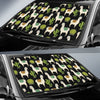 Alpaca Cactus Pattern Print Design 07 Car Sun Shade-JORJUNE.COM