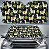 Alpaca Cactus Pattern Print Design 07 Car Sun Shade-JORJUNE.COM