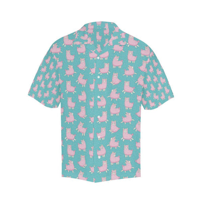 Alpaca Cartoon Design Themed Print Hawaiian Shirt-JORJUNE.COM