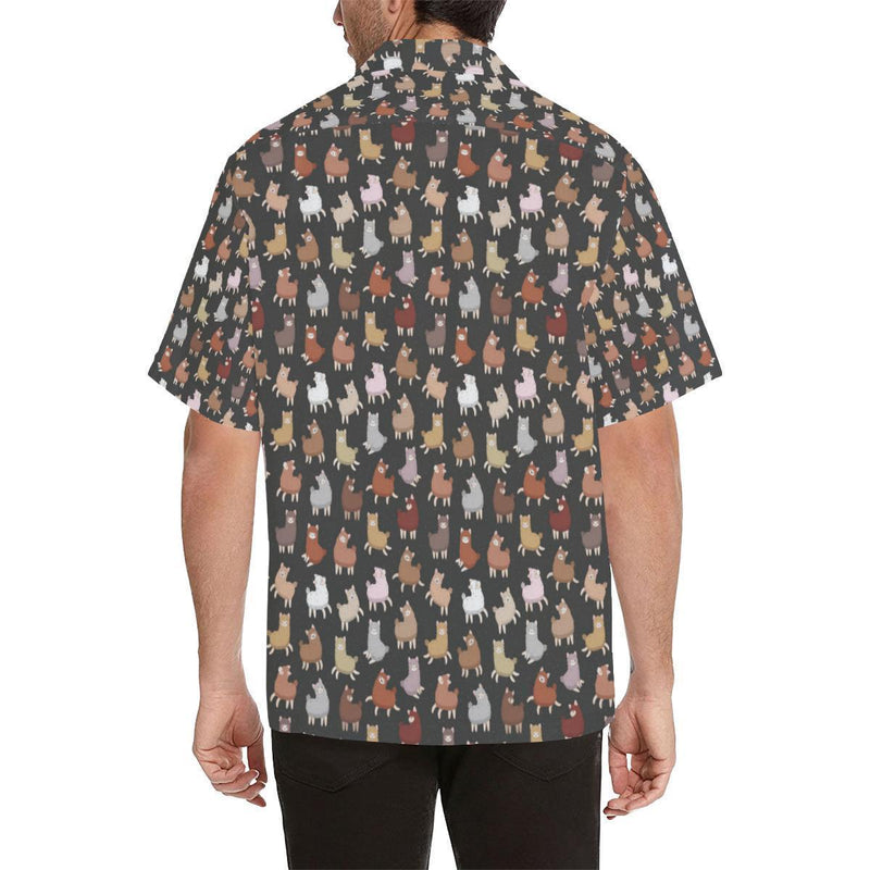 Alpaca Cute Design Themed Print Hawaiian Shirt-JORJUNE.COM