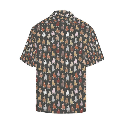 Alpaca Cute Design Themed Print Hawaiian Shirt-JORJUNE.COM
