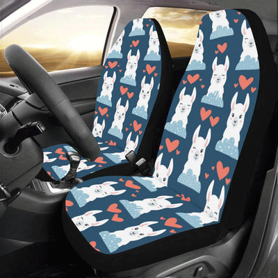 Alpaca Love Pattern Print Design 05 Car Seat Covers (Set of 2)-JORJUNE.COM