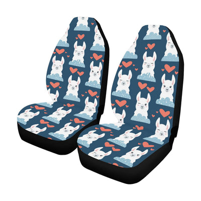 Alpaca Love Pattern Print Design 05 Car Seat Covers (Set of 2)-JORJUNE.COM